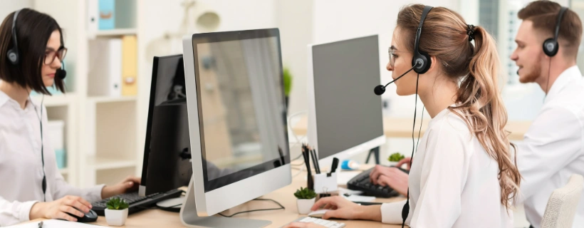 a guy working in office support