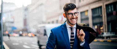 Two employees working in the office