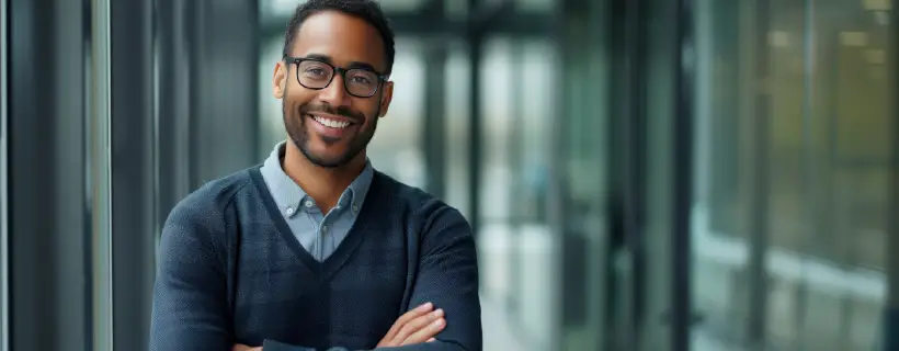 man with glasses