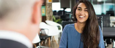 an employer interviewing a potential employee