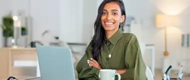 Lady in glasses reading CV