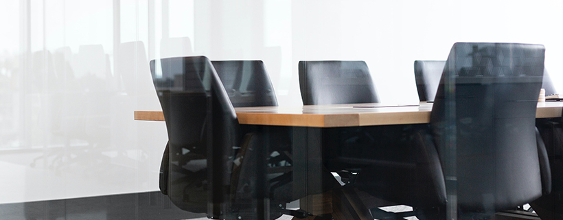 An empty meeting room in the office